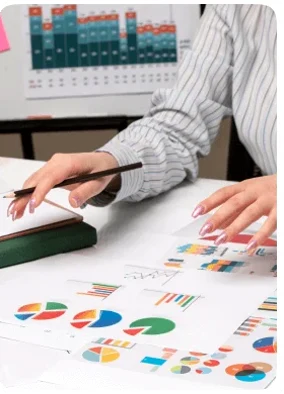 Codi Telec analysts reviewing live market performance data